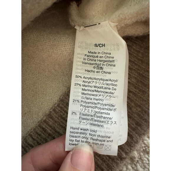 Madewell Kent Staunton Stripe Wool Ex Boyfriend Button Front Cardigan Size Small - Picture 7 of 7